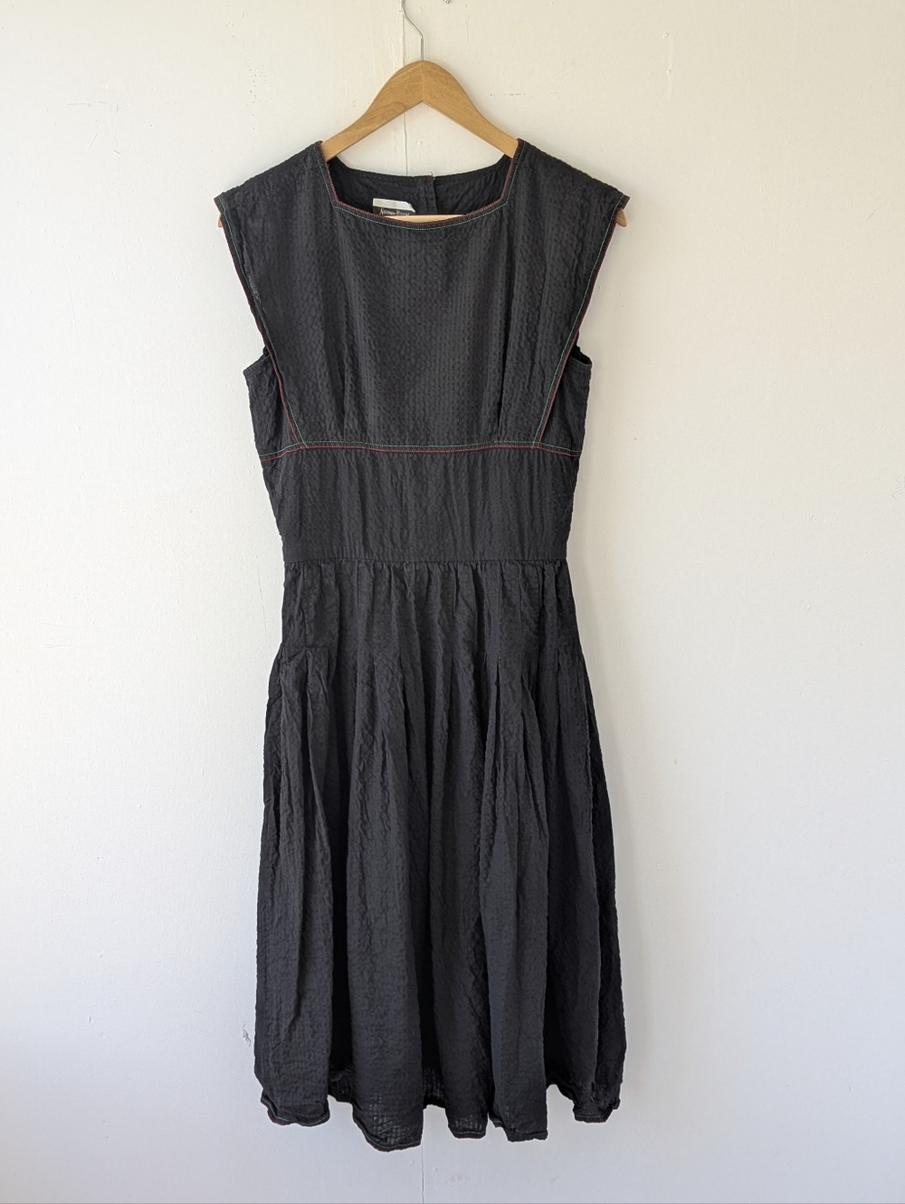 Vintage Frank Masandrea for Neiman Marcus Seersucker Midi Dress | Union Made XS